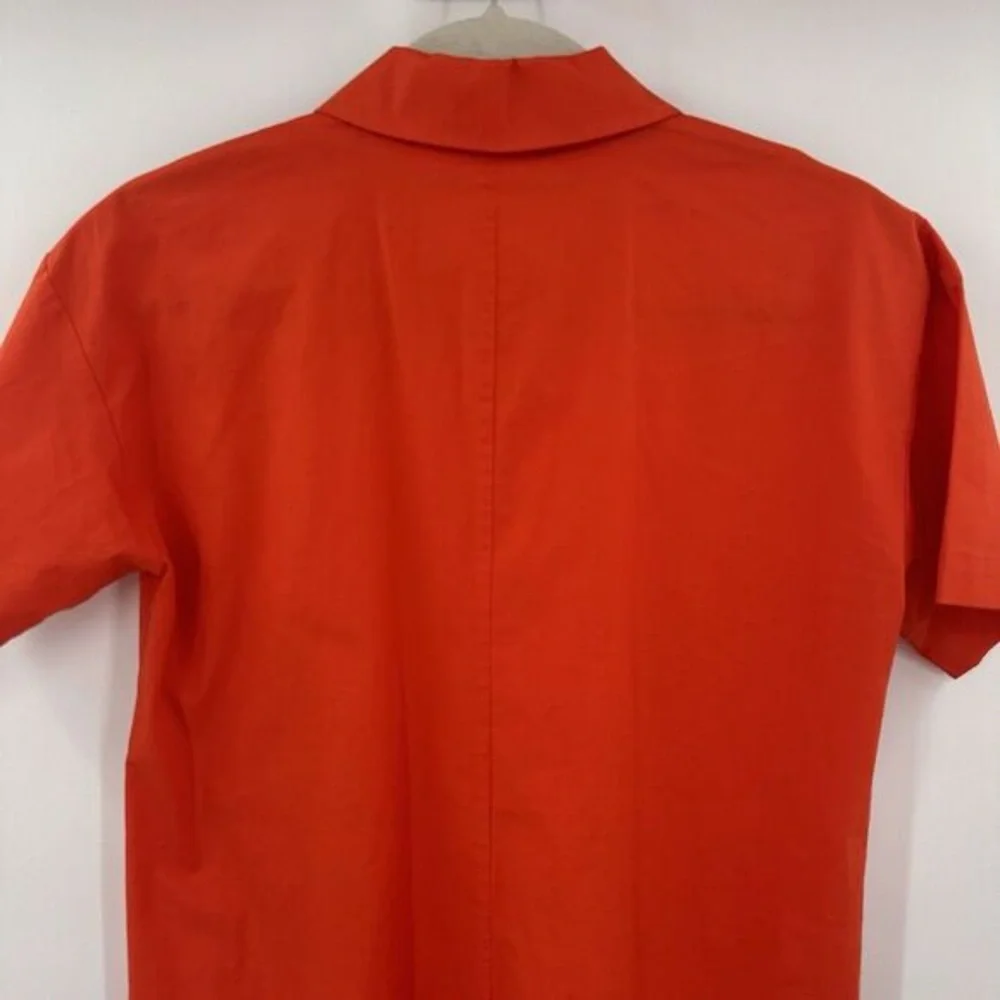 Bright Red Short Sleeve Polo Dress